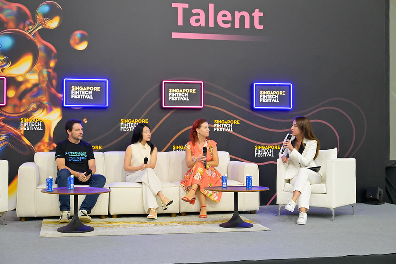 Moderating Talent panel at Singapore Fintech Festival